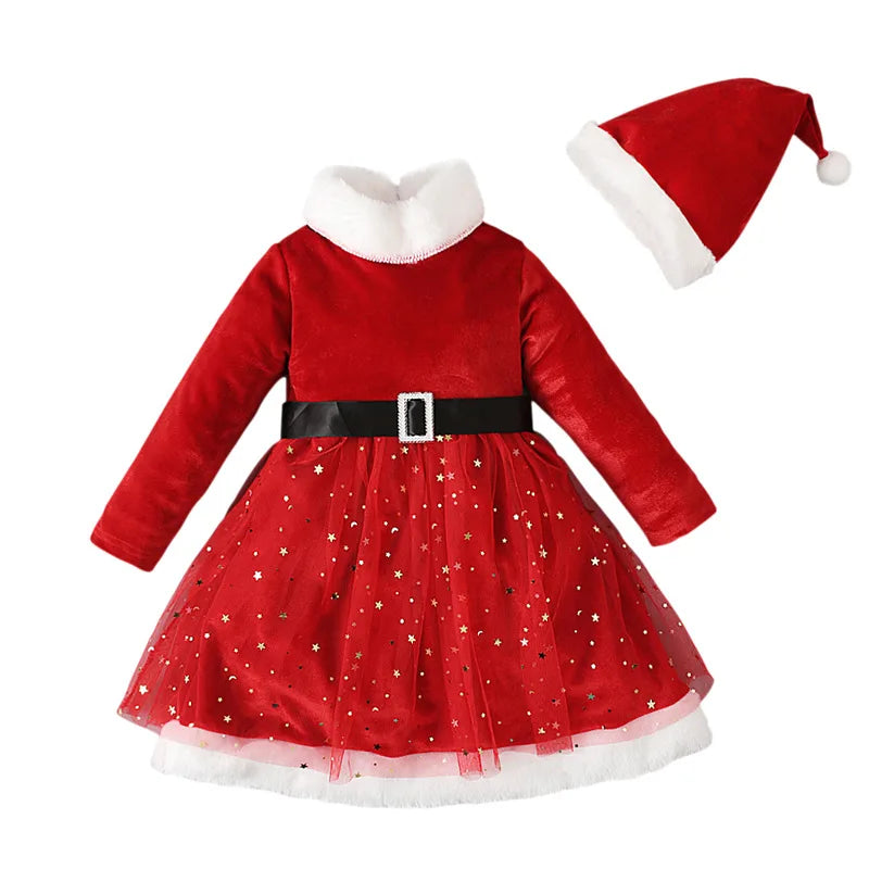 Star Sequin Mesh Dress Set