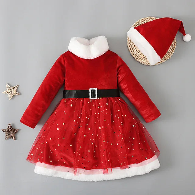 Star Sequin Mesh Dress Set