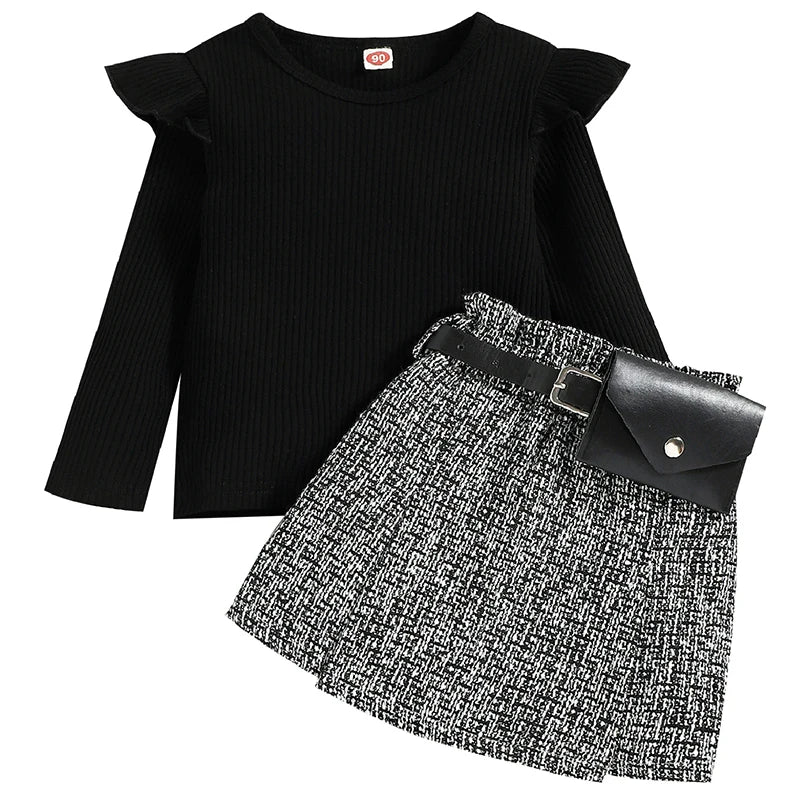 Korean Chic 3-Piece Kids Outfit