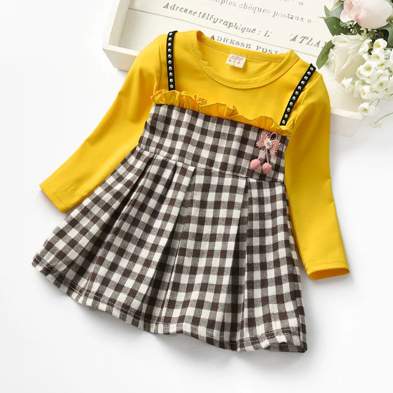 Rivet Plaid Princess Duo Dress
