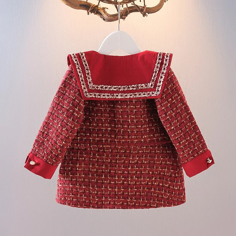 Chic Doll Collar Dress Set