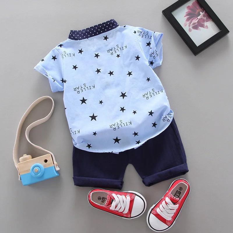 Boys' Casual Shirt & Shorts Set