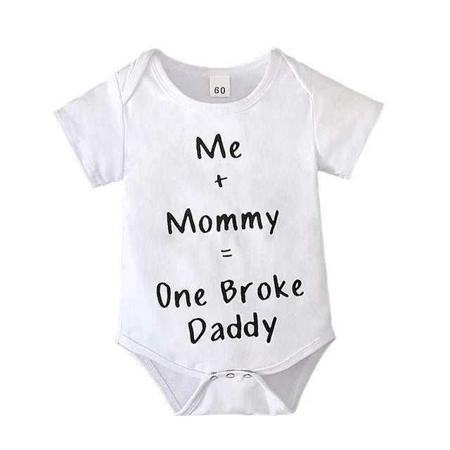 Cute Letter Print Infant Jumpsuit