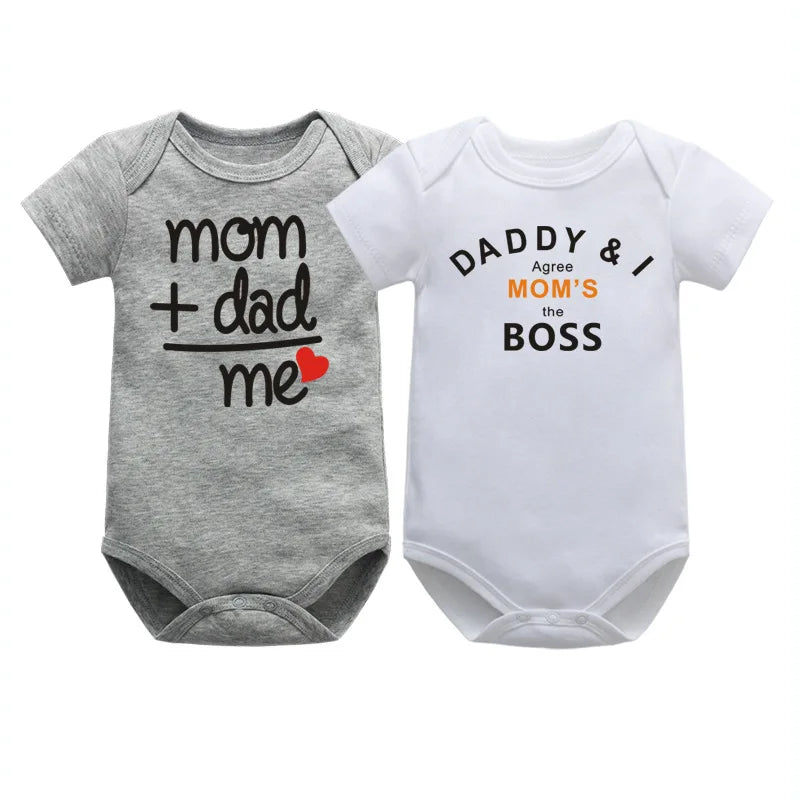 Love Mom & Dad Infant Romper