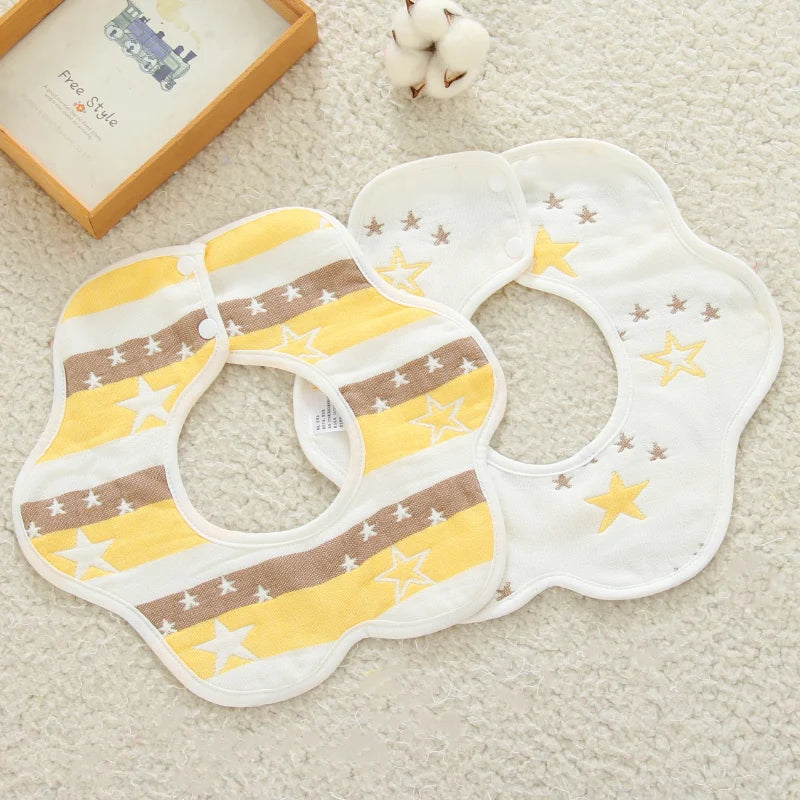 TinyTots Cartoon Cotton Bibs