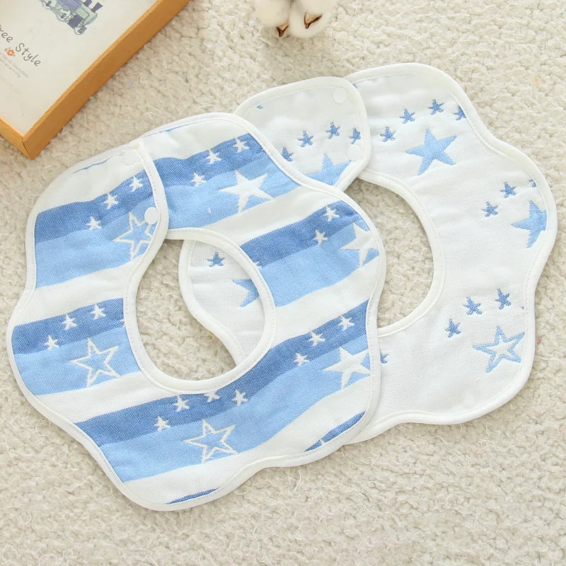TinyTots Cartoon Cotton Bibs