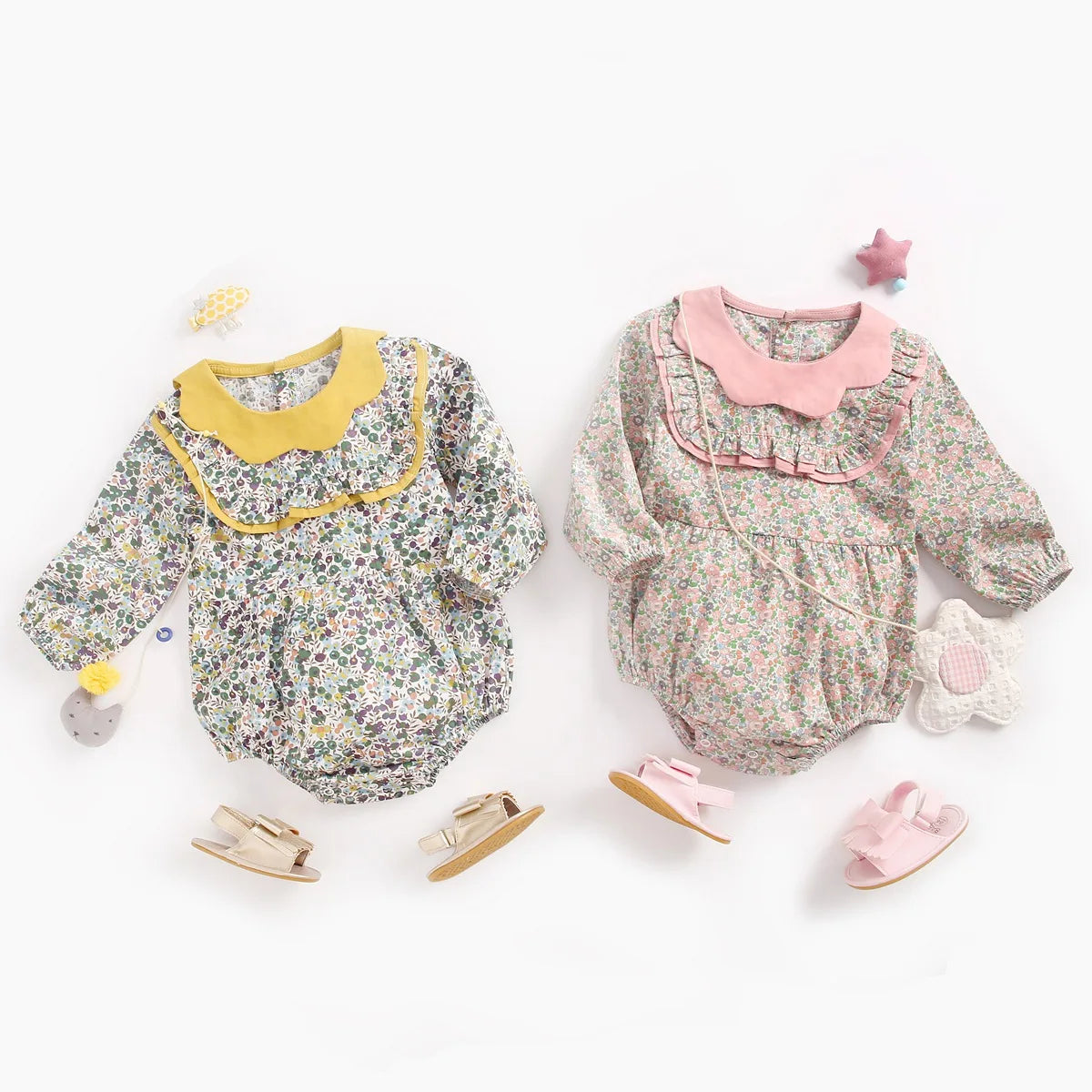 Autumn Blossom Baby Romper