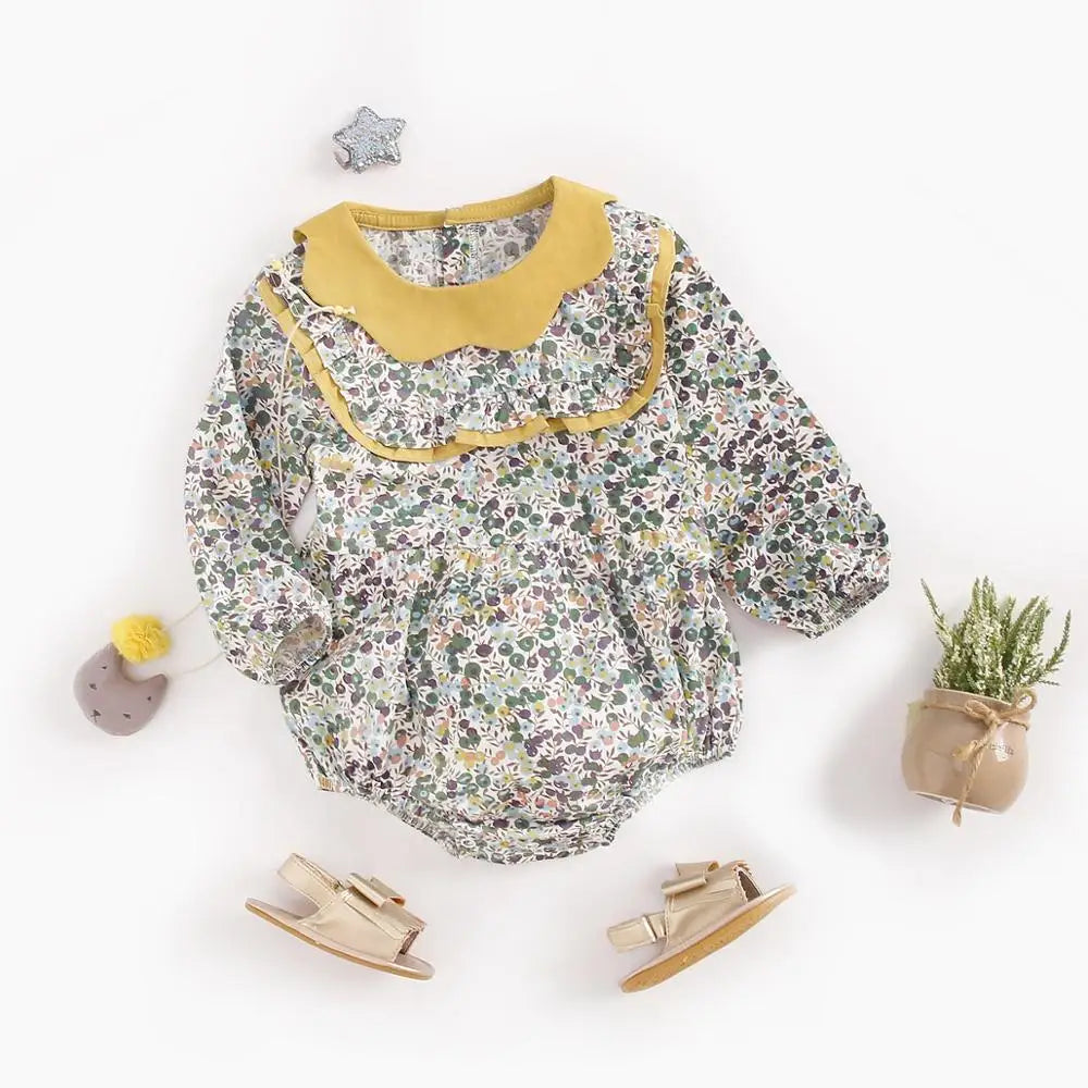 Autumn Blossom Baby Romper