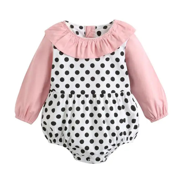 Baby Girls Polka Dot Onesie