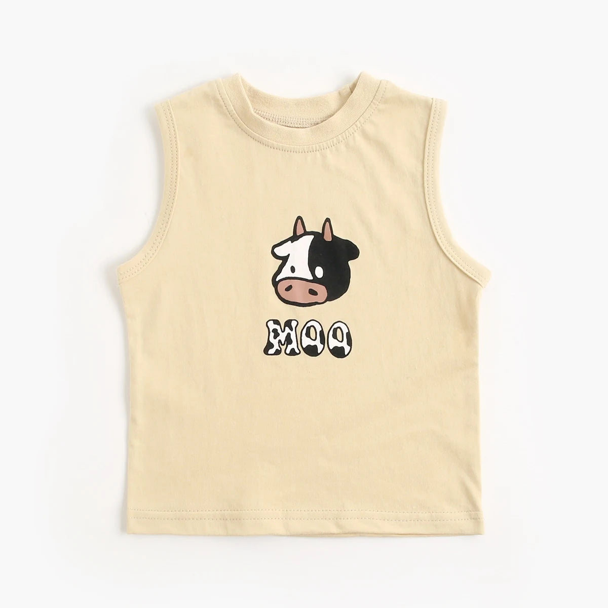 Cotton Sleeveless Animal Print Kids