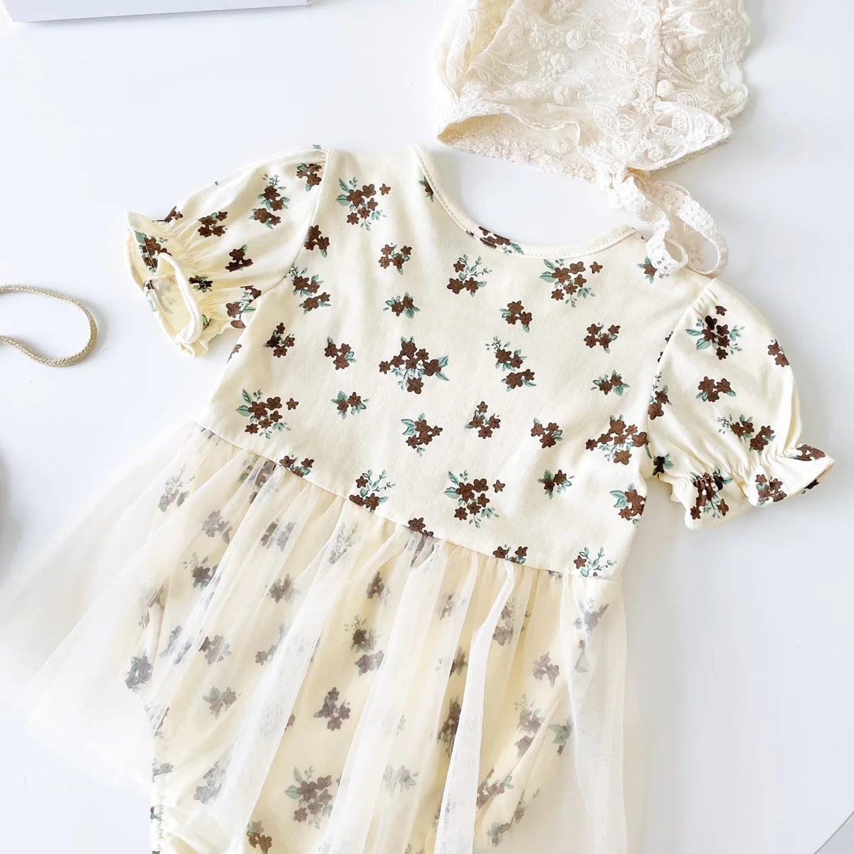Princess Baby Romper Set with Hat