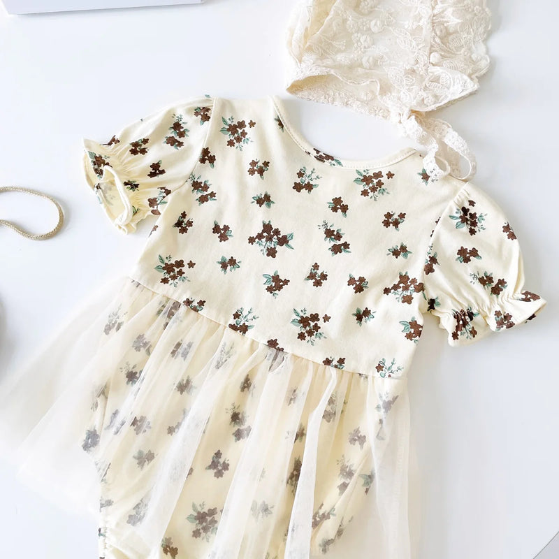 Princess Baby Romper Set with Hat