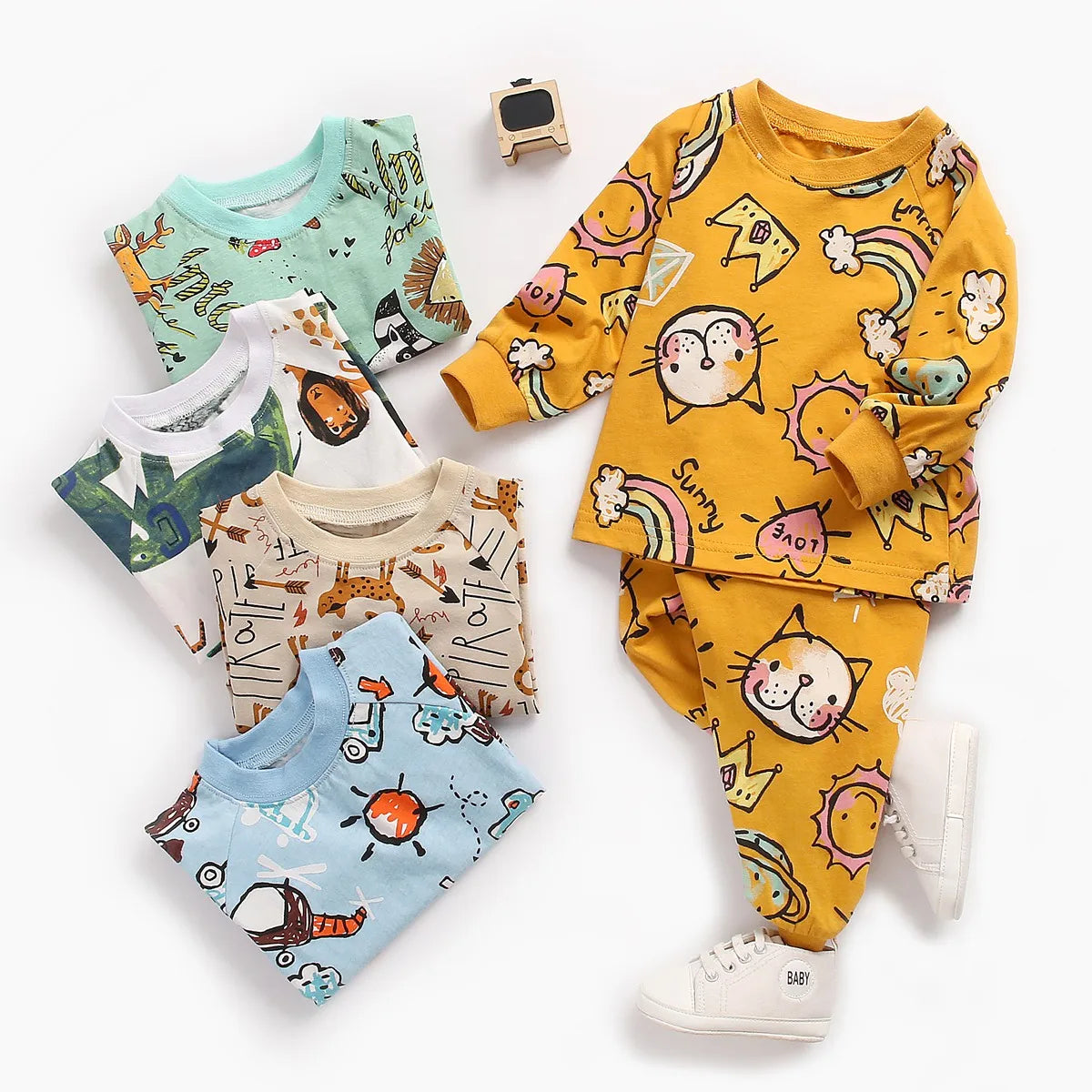 Cotton Pajama Set for Newborns