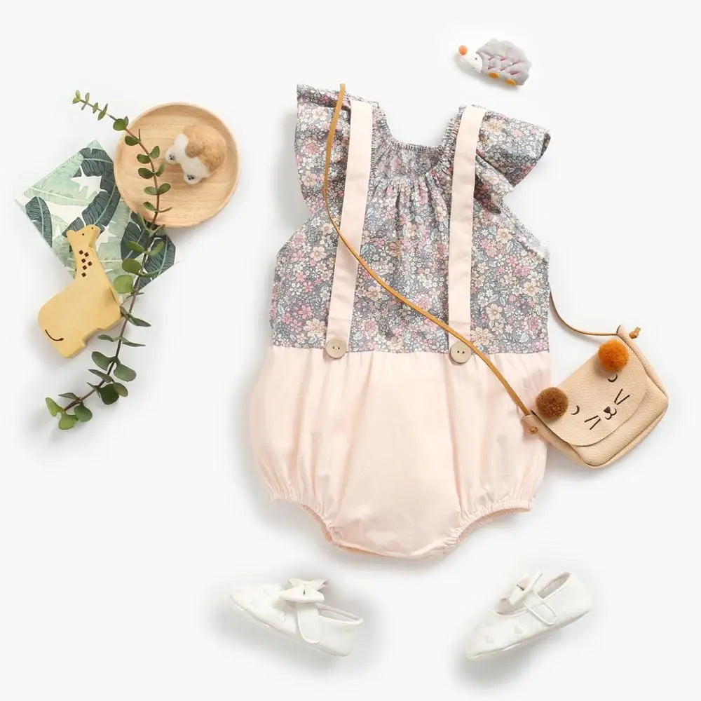 Floral Cotton Baby Romper