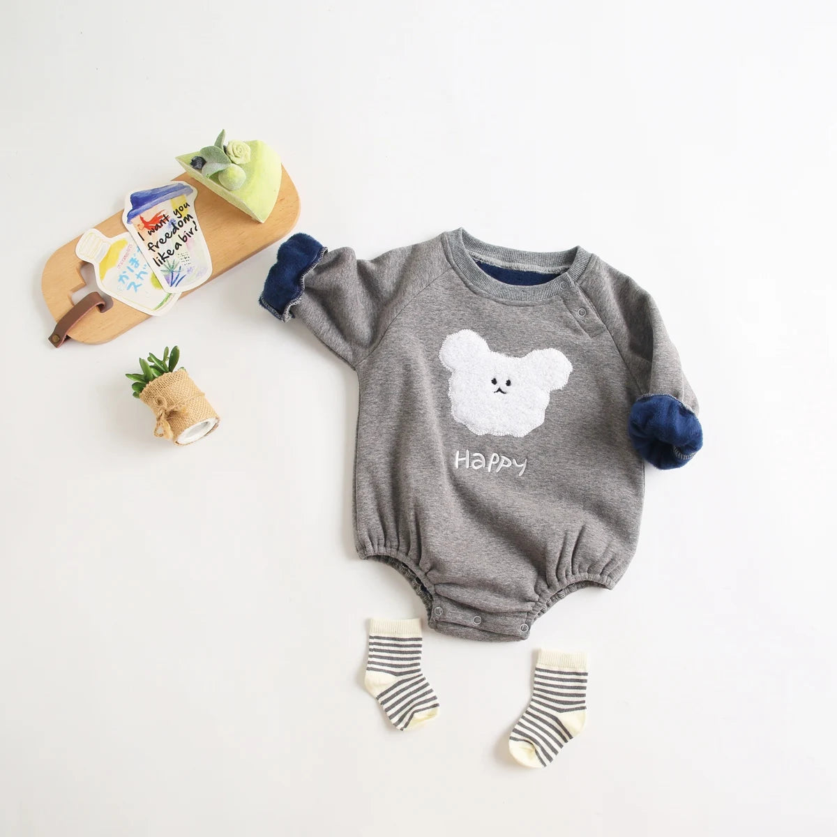 WarmFleece Baby Rompers