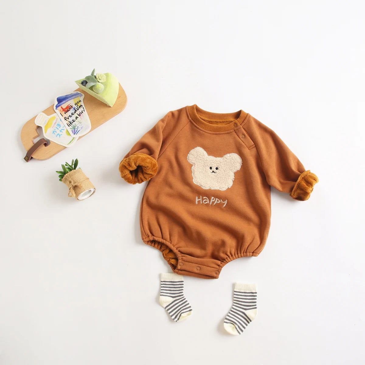 WarmFleece Baby Rompers