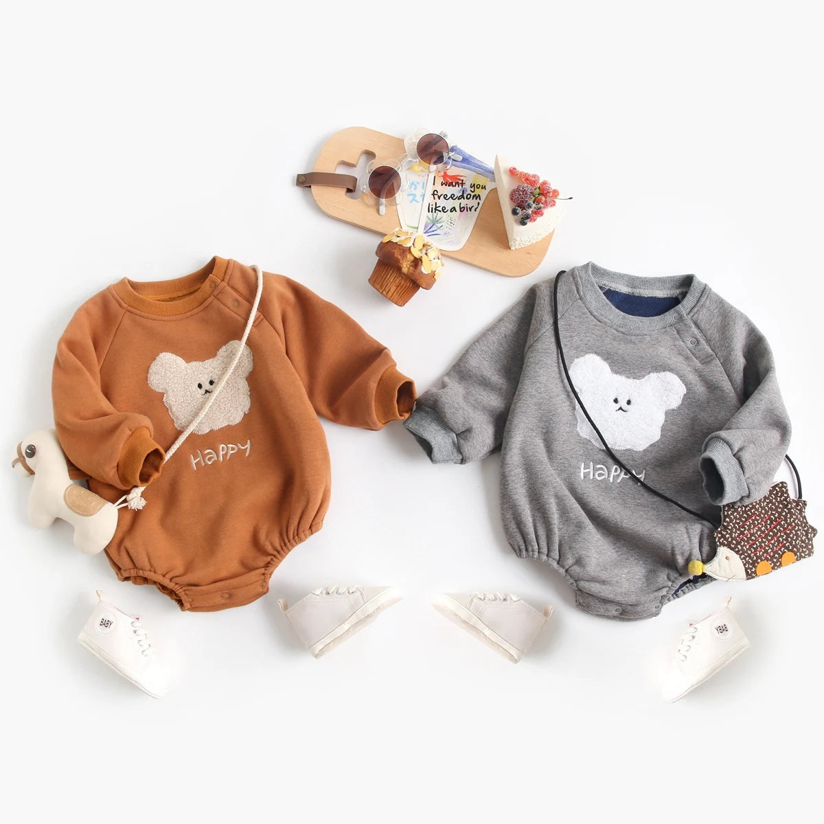 WarmFleece Baby Rompers