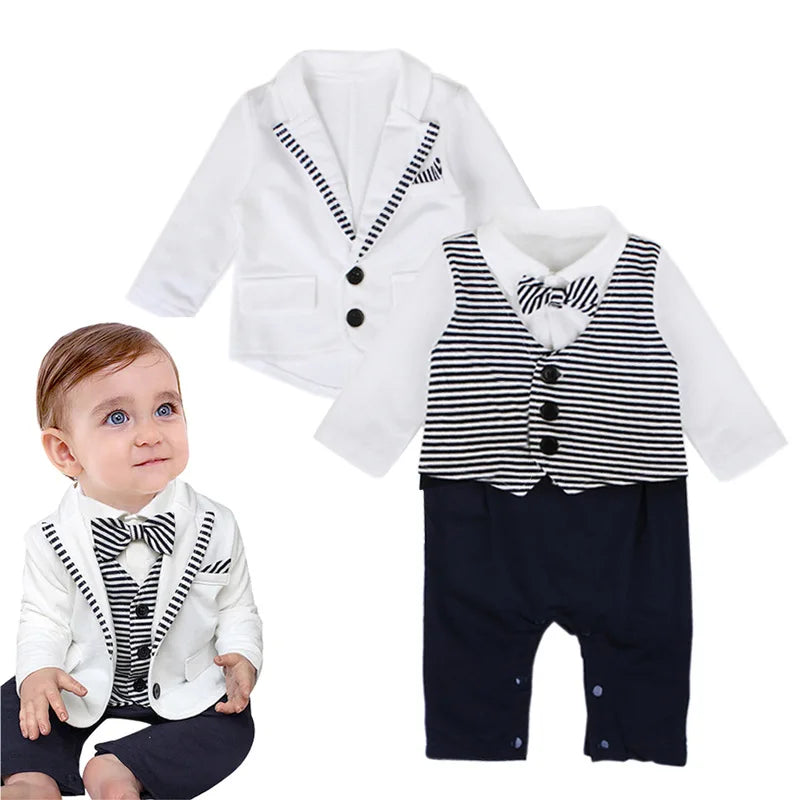 Striped Gentleman Suit Set