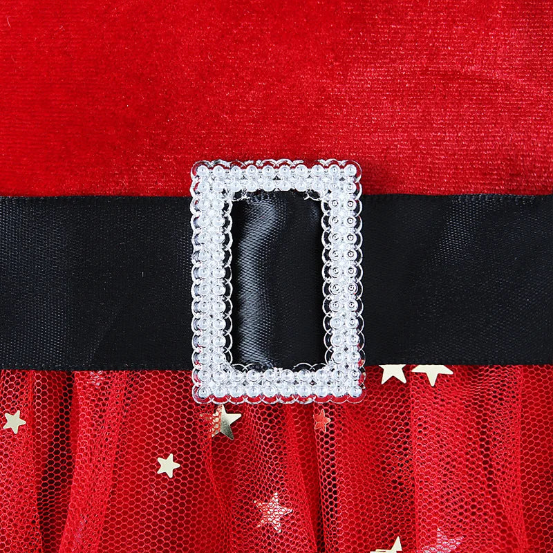Star Sequin Mesh Dress Set