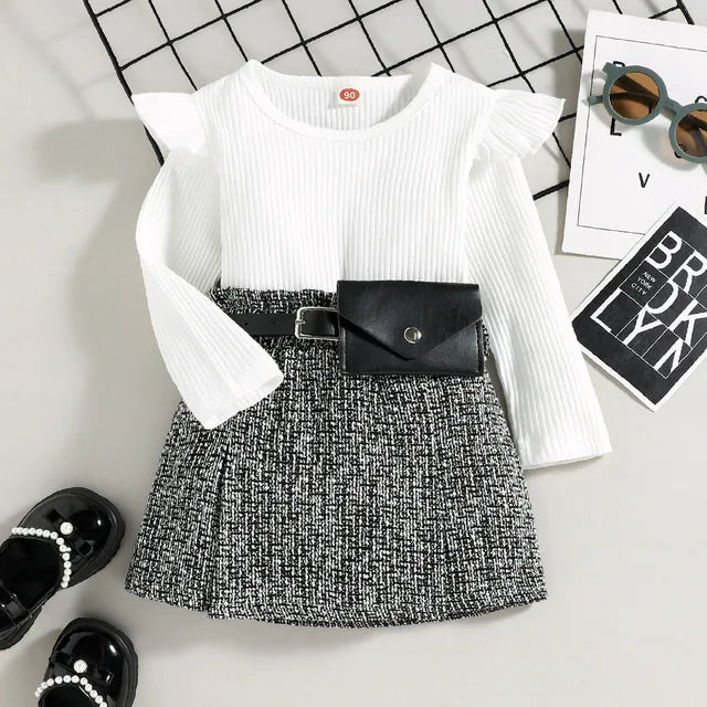 Korean Chic 3-Piece Kids Outfit