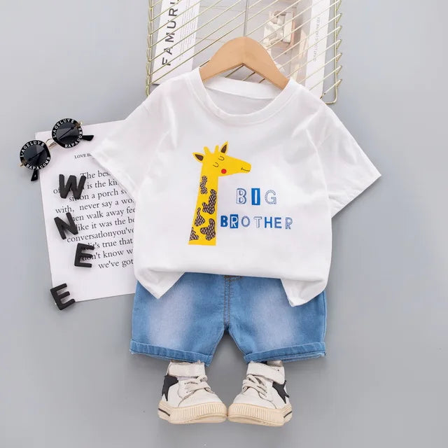 Kid Cartoon Casual Outfit Set