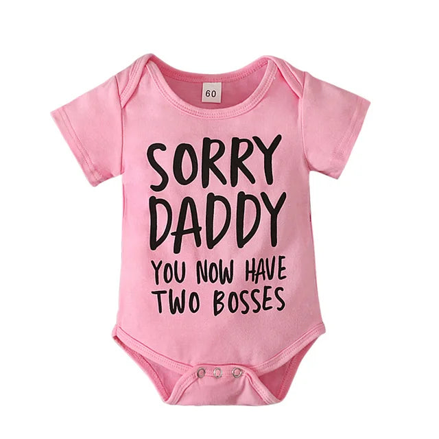 Cute Letter Print Infant Jumpsuit