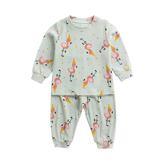Baby Animal Print Cotton Set