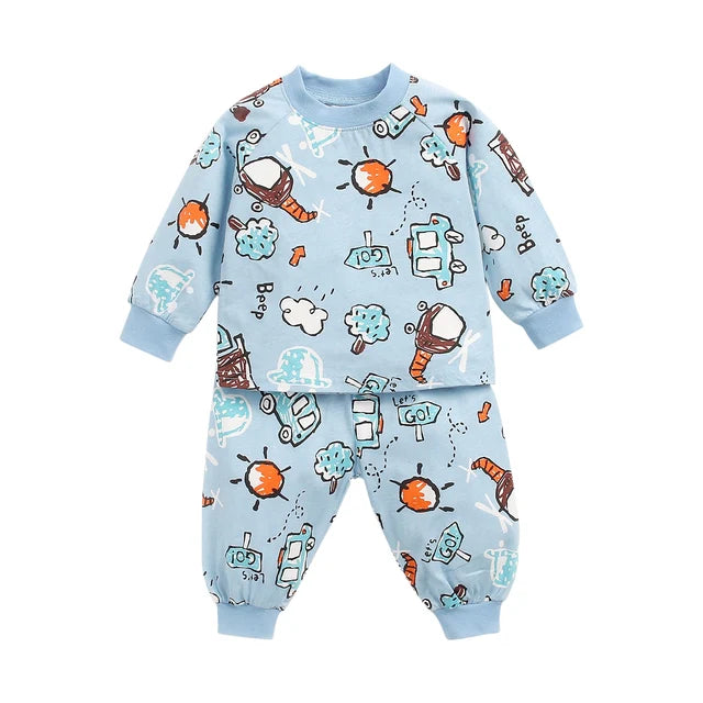 Cotton Pajama Set for Newborns