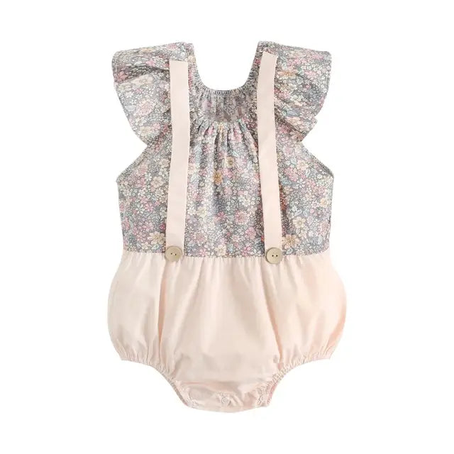 Floral Cotton Baby Romper
