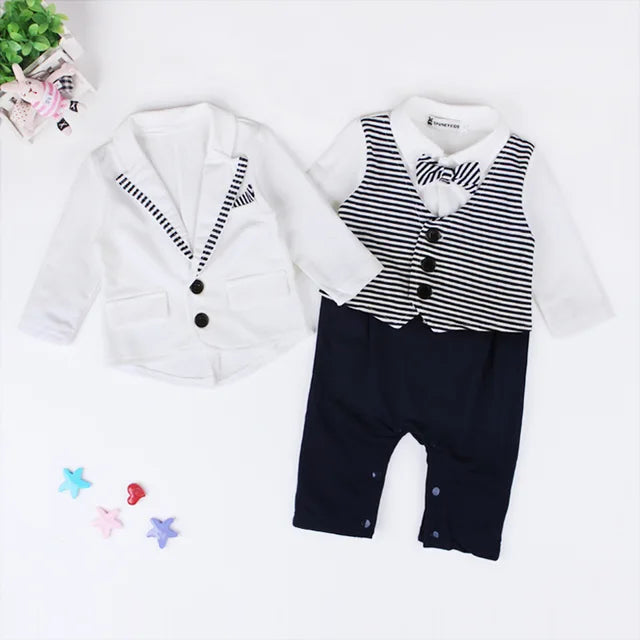 Striped Gentleman Suit Set