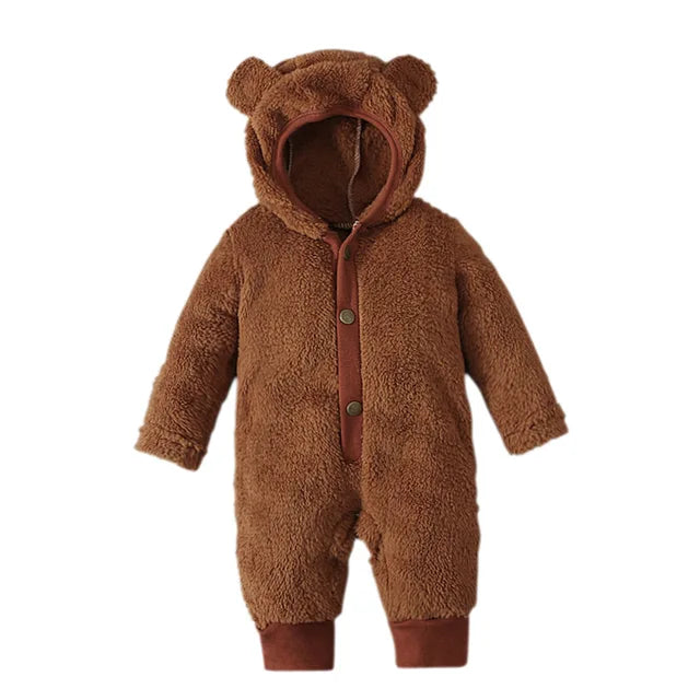 Cute Bear Hooded Romper