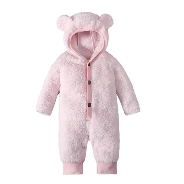 Cute Bear Hooded Romper